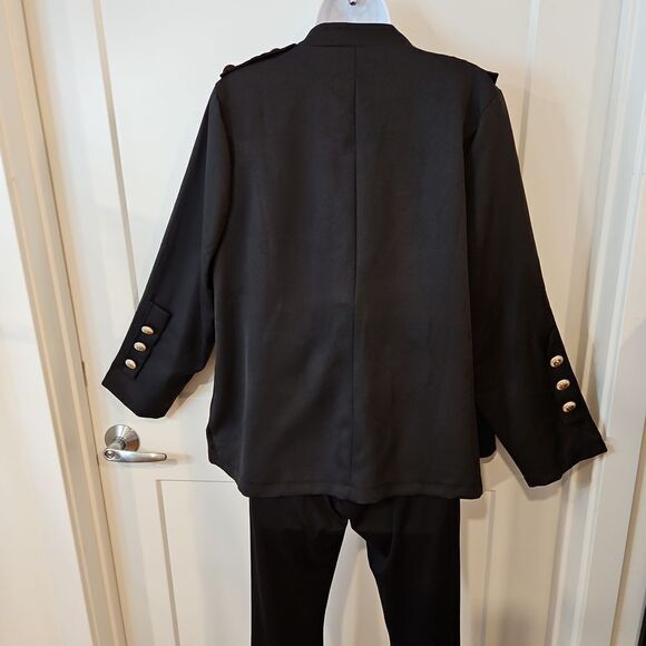 New without tag Black Military Blazer sz 1X - Picture 4 of 5
